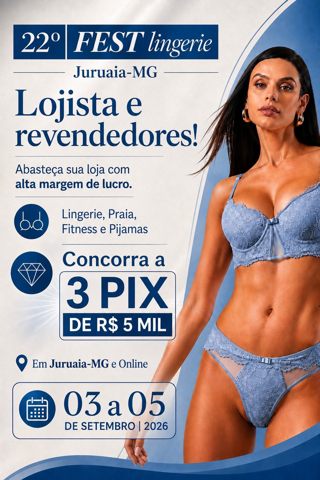 Banner 22º FESTlingerie — lojistas e revendedores